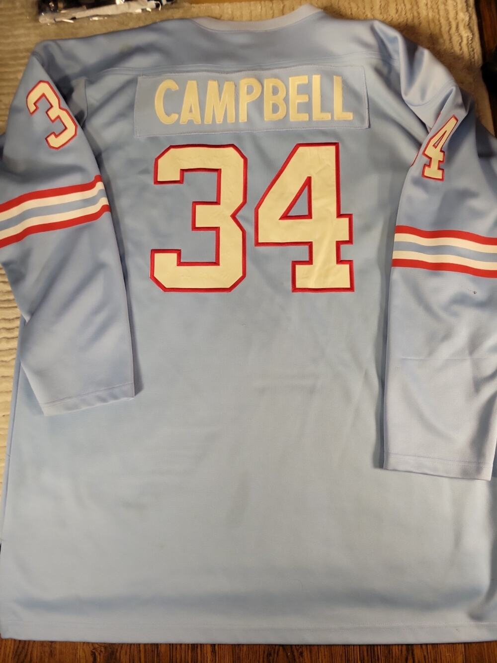 Earl Campbell Houston Oilers Jersey Mens 2XL XXL 56 Adult Mitchell & Ness 1980